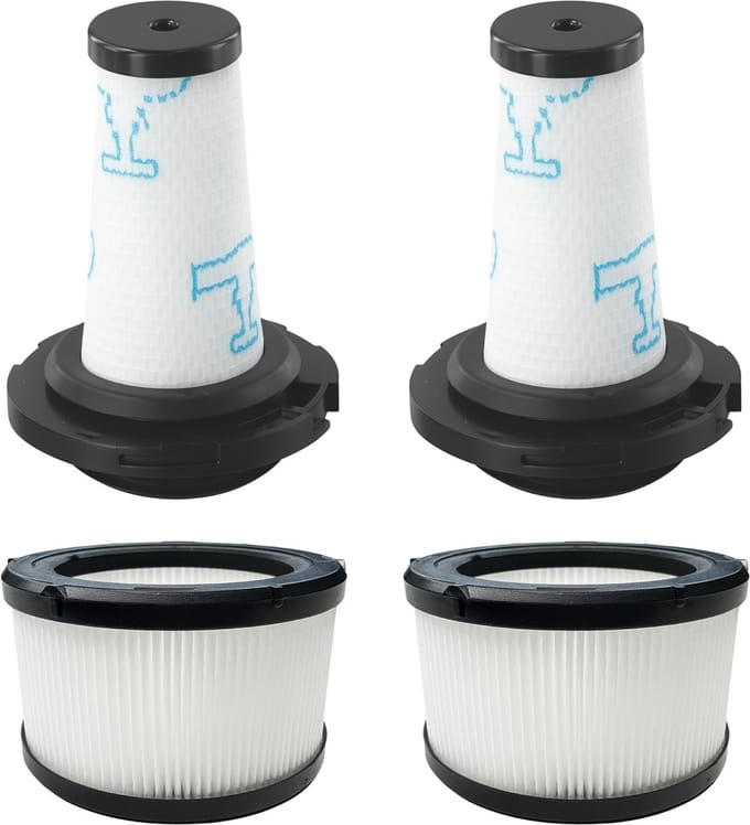 Filter voor Rowenta vervangingsfilter ZR009010 / ZR009012 [Set 2] X-Force Flex 7.60/9.60/X-Nano Essential