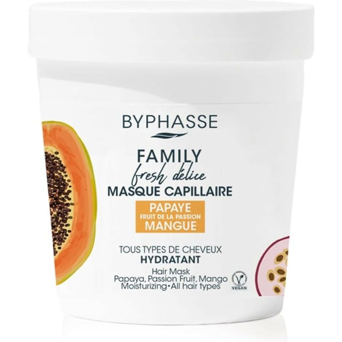 Hydraterend Masker Byphasse Family Fresh Delice Mango Passievrucht Papaya (250 ml)