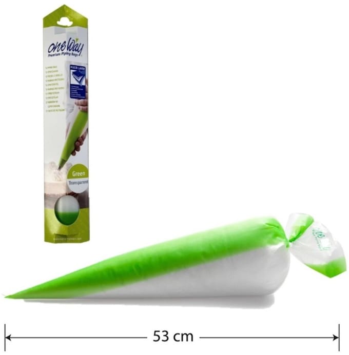 One Way Spuitzak Groen 53 x 28 cm - 12 stuks