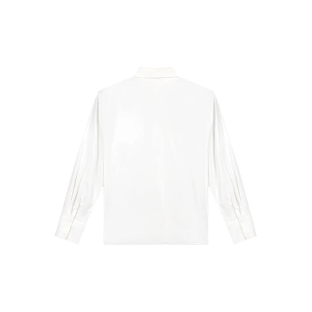 Olaf Drapey Asymmetric Shirt Blouses Wit W240306