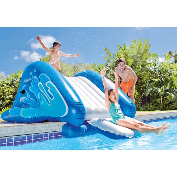 INTEX Waterglijbaan opblaasbaar Kool Splash blauw