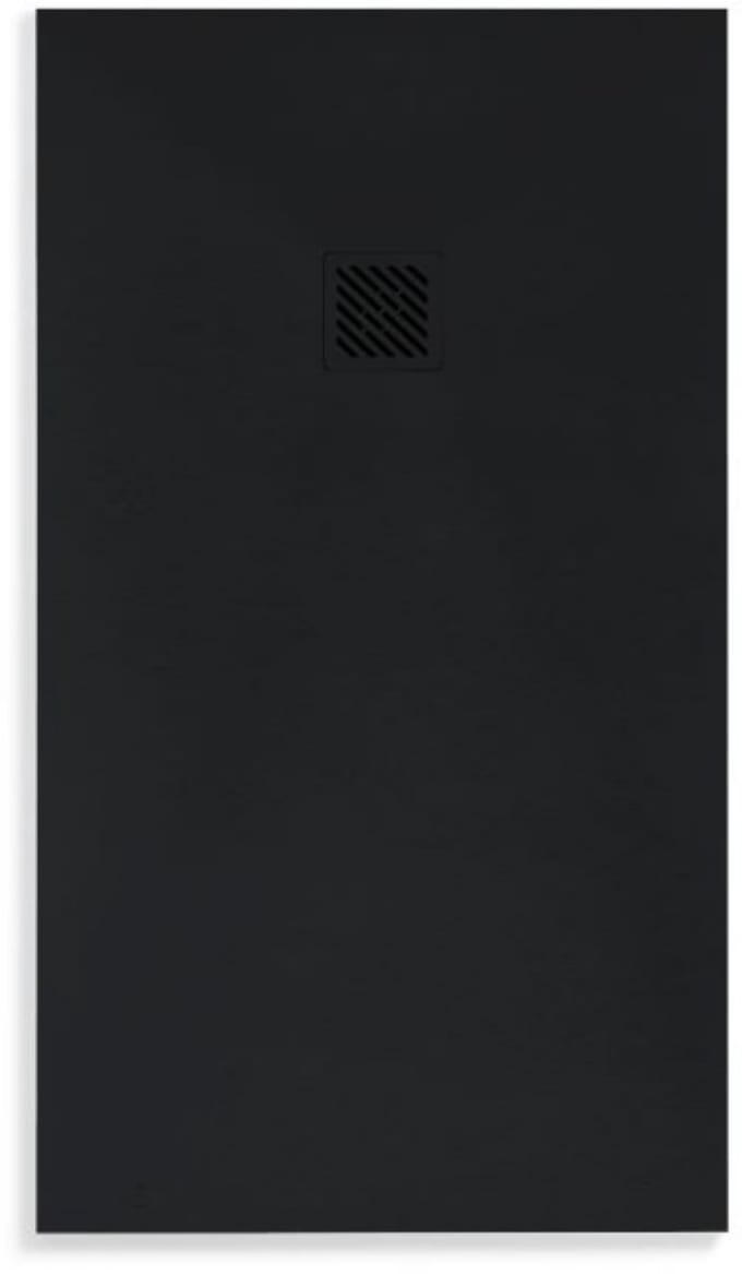 ALONI Madison Douchebak – Composiet – Mat Zwart – 100x100x3 cm