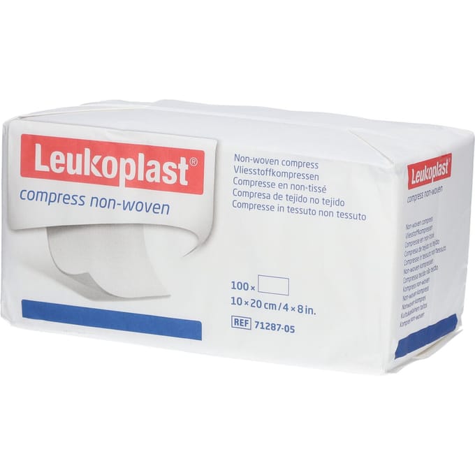 Leukoplast Compress NW gaaskompres 4-lgs 10x20 cm 100 stuks