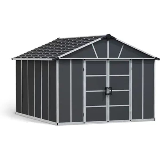 Canopia Metalen Tuinhuis Yukon - Donkergrijs - 395x332cm