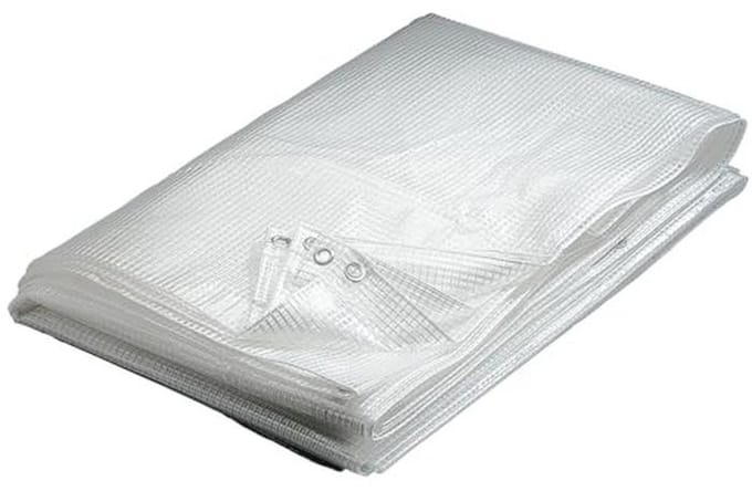 Transparant afdekzeil 80 g/m² 3 x 4 m - UV-bescherming en sterk materiaal