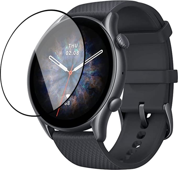 Screenprotector geschikt voor Amazfit GTR 3 - Full Screen Cover Protector
