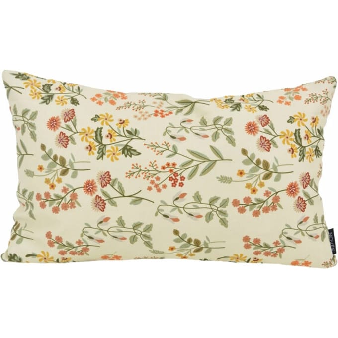 NOVÉE Sierkussen mae bloom crème outdoor | 30 x 50 cm | katoen