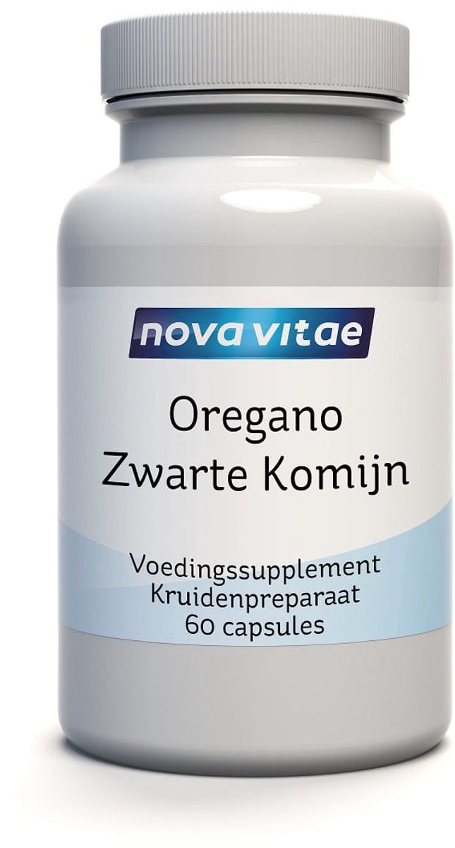 Nova Vitae - Oregano olie - met - zwarte Komijn - 60 Capsules