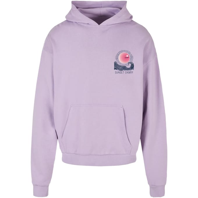 Oversized sweatshirt met capuchon Merchcode Sunset Charm