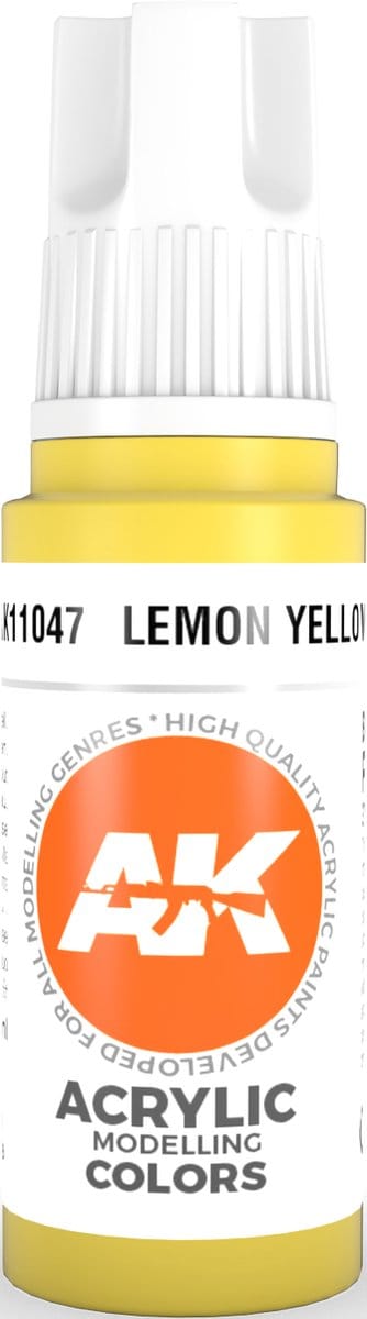 Lemon Yellow Acrylic Modelling Color - 17ml - AK-11047