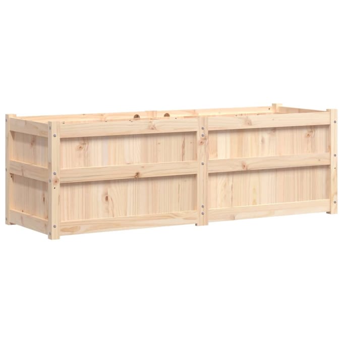vidaXL - Plantenbak - 150x50x50 - cm - massief - grenenhout