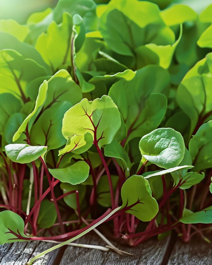 Bloedzuring Zaden Rumex Sanguineus Microgreens Eenjarig