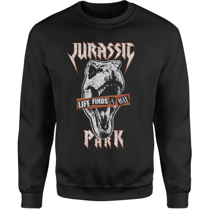 Jurassic Park Rex Punk Sweatshirt - Zwart - S