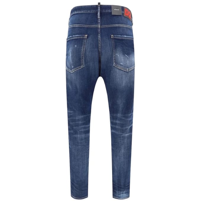 Dsquared2 Marineblauwe Skaterjeans