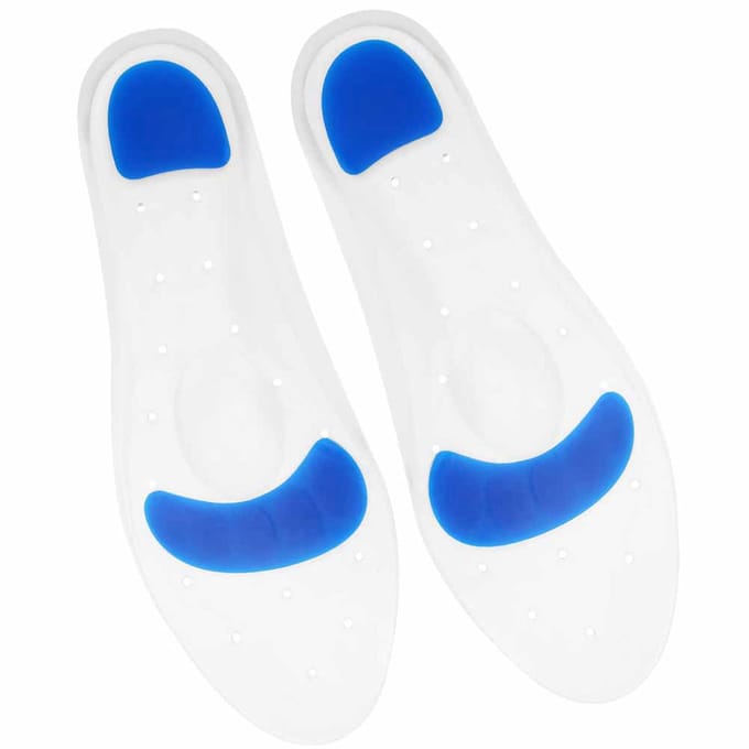 Siliconen Inlegzolen Schokabsorptie Hoge Elasticiteit Knipbaar Voetboogondersteuning Schoeninzetstuk Inlegzolen 37-38 Size blue