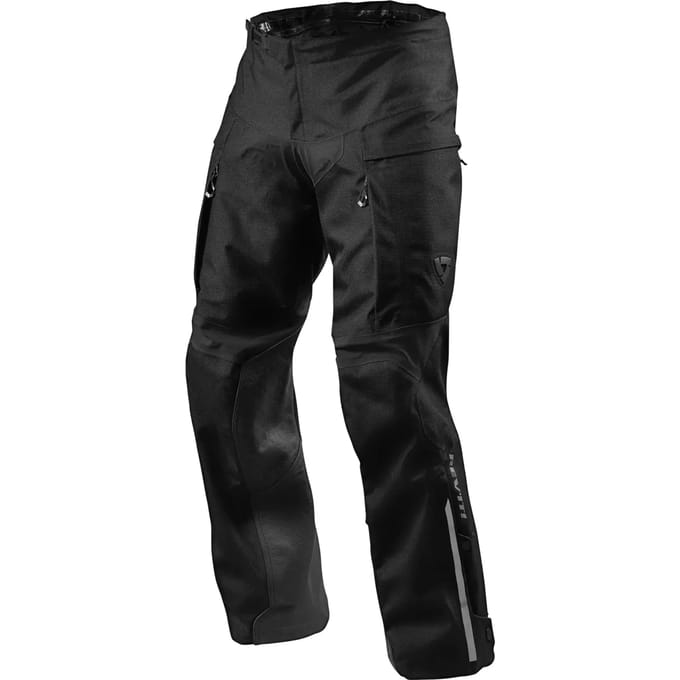 REV'IT! Component H2O Standard Black Motorcycle Pants 2XL - Maat - Broek