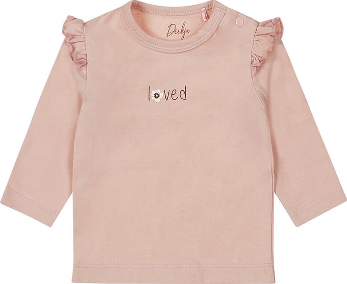 Dirkje T-Shirt Lange Mouw Light Dusty Pink 50