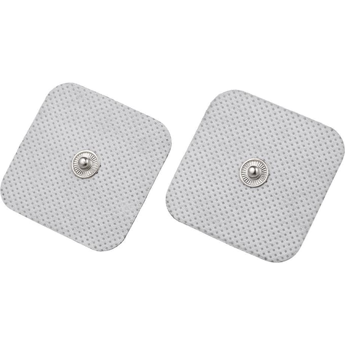 10 stuks zelfklevende vervangingselektrodepad 4 * 4 cm digitale TENS nonwoven voor spierstimulator white