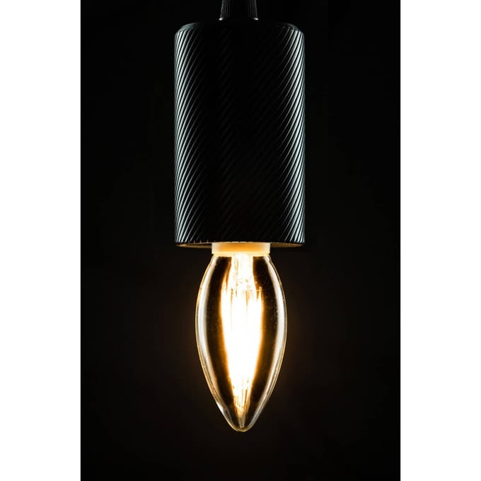 SEGULA LED kaarslamp GU10 3W filament dim 2.200K