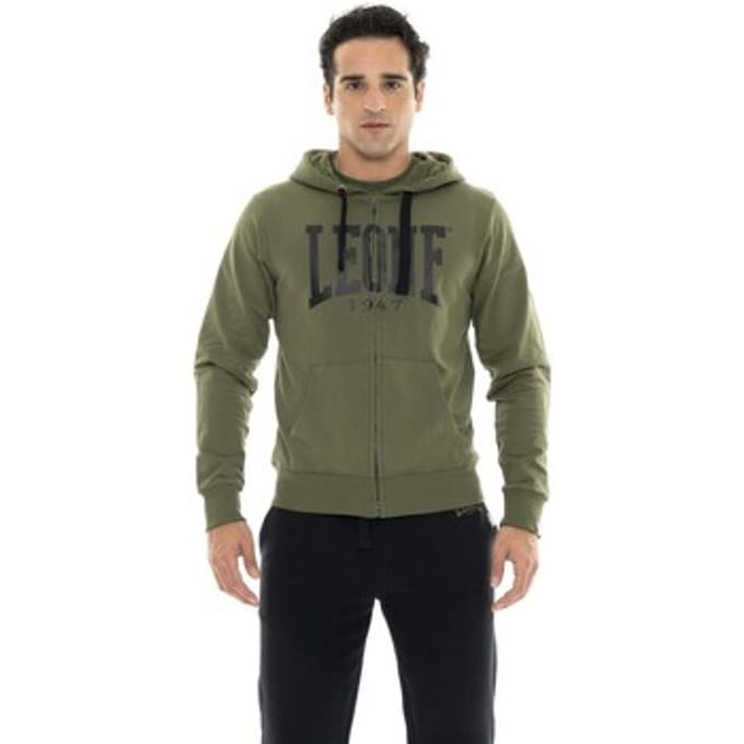 Capuchon sweaters Leone 1947 Man Hoody Full Zip Big Logo