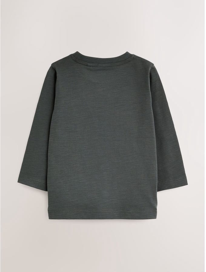 Next - Jongens - Effen T-shirt met lange mouwen - Grijs