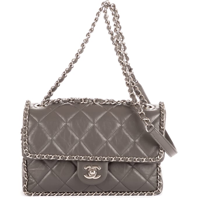 Chain-Around Small Single Flap  Schoudertas