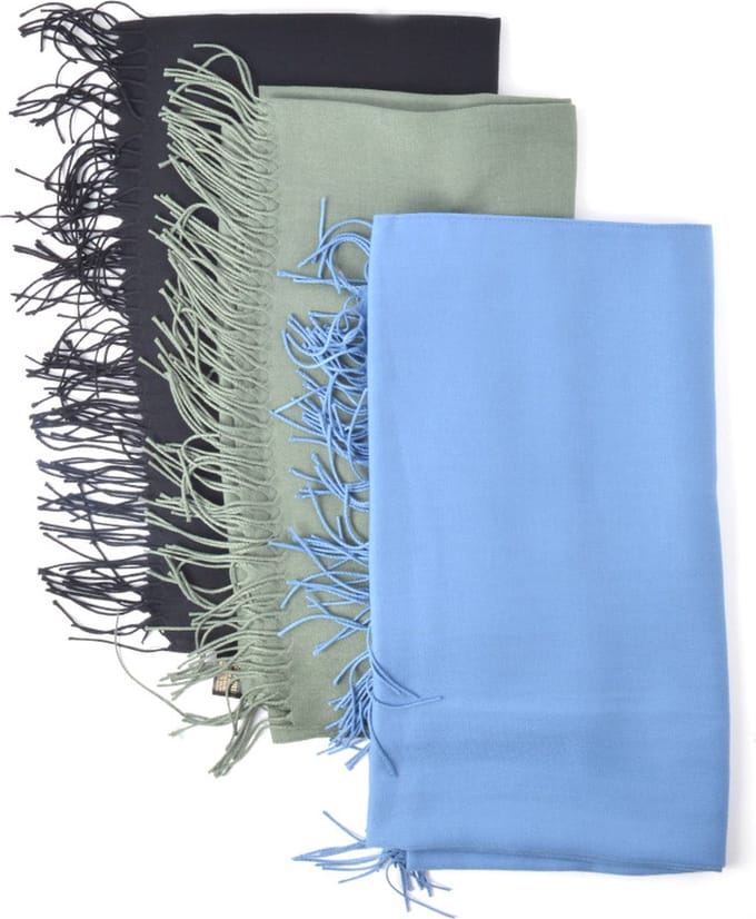 Giuliano zachte sjaal - Jeansblauw - Dames - Warm