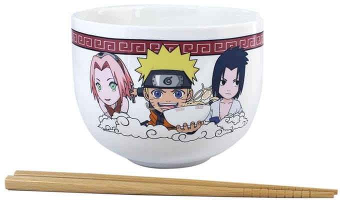 Just Funky Naruto Shippuden Ramen Bowl met Chopsticks Team Seven 414 ml Kitchen- and Tableware