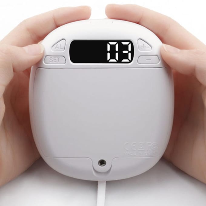Vibrerende Wekker LED Digitaal Elektronisch Scherm Snooze Wekker Draagbare Bed Shaker Alarm voor white
