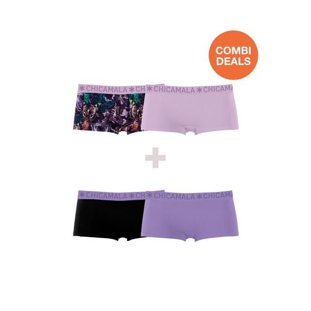 Chicamala Meisjes Boxershorts - 4 Pack - Maat 176 - Meisjes Onderbroeken