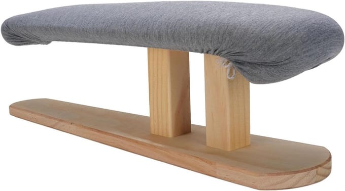 Draagbare Strijkplank - Mini strijkijzer kussen - Detail strijken - Houten antislip basis - 60 x 17 cm - Niet gespecificeerd