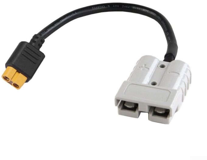 50A 600V Adapterkabel Anderson naar XT60 voor Zonnepaneel en Lithium Accu (30cm, 12AWG)