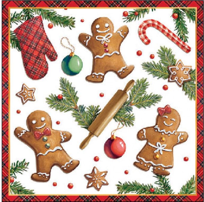 Ambiente Servetten 25cm Gingerbread
