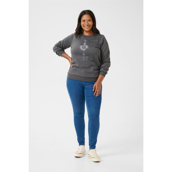 Dames sweatshirt KAFFE Curve Sunna
