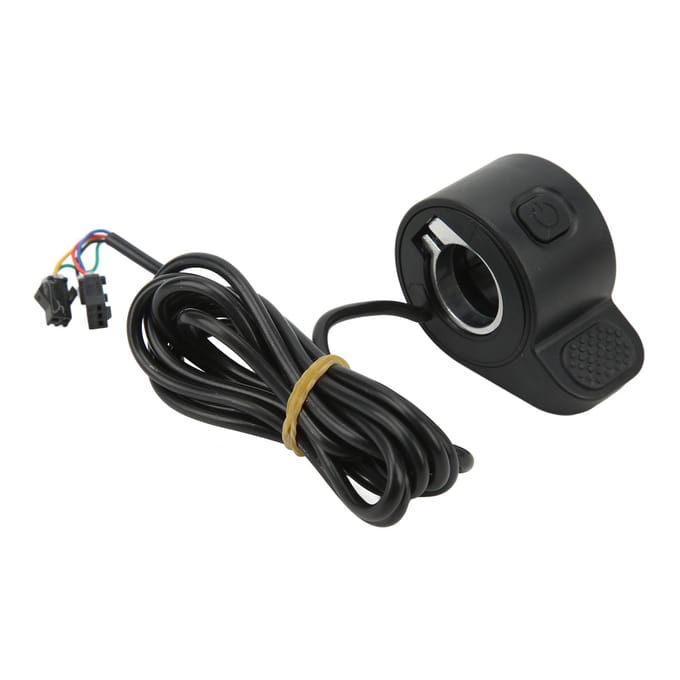 Accélérateur au pouce Général C024 Installation Facile ABS Stable Accélérateur Électrique au Doigt pour Scooters Accessoires de Modification black