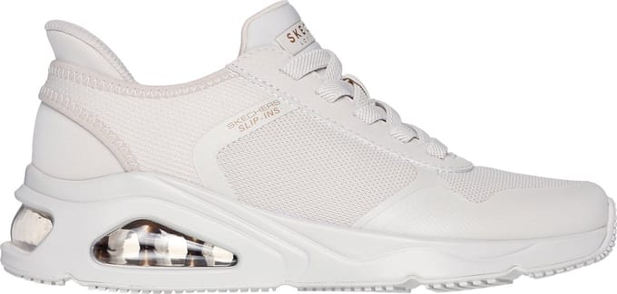 Skechers Tres-Air Uno - Easy Steppers Dames Sneakers - Gebroken wit