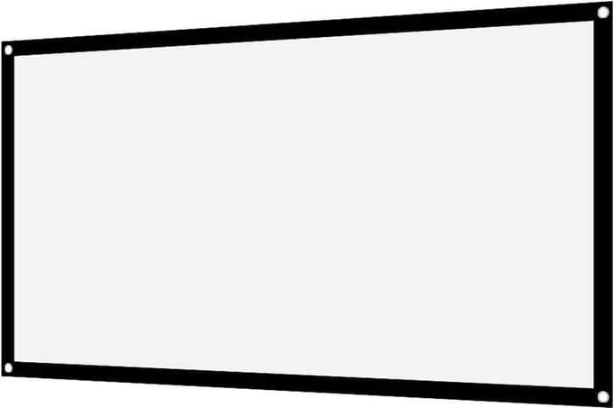 Projectorscherm - Draagbaar Scherm - Thuisbioscoop Creëren - Niet-kreukel Polyester - 120 inch - Wit