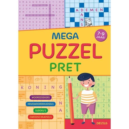 Deltas Mega puzzelpret (7-9 j.) Educatieve boeken (spelletjes en raadsels)