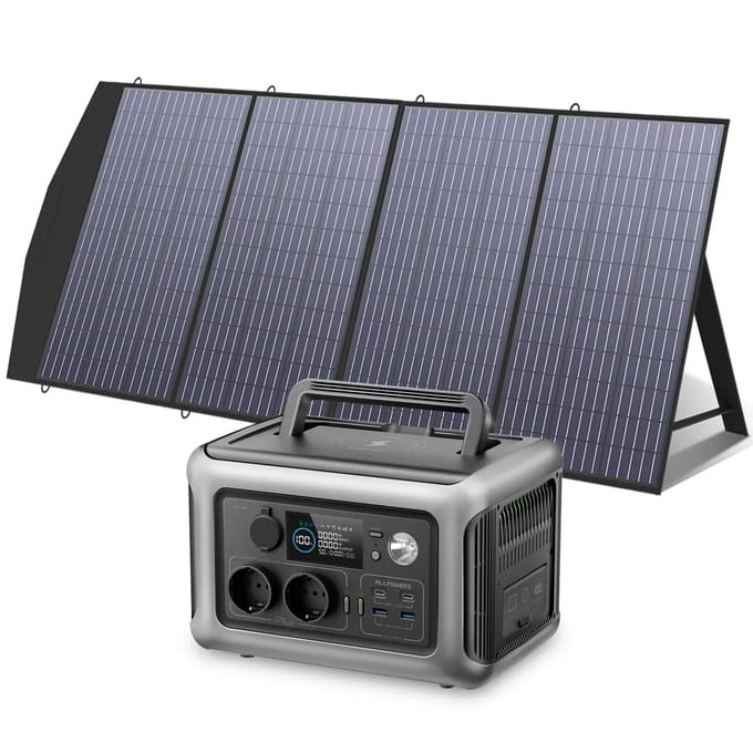 ALLPOWERS Zonnegeneratorset 600W (R600 + SP033 200W zonnepaneel)