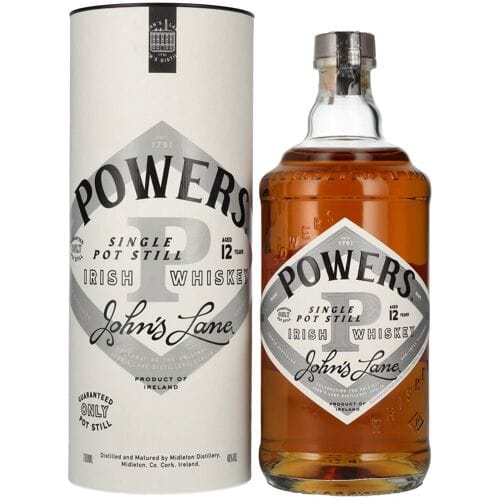 Powers Whiskey Powers 12 Years Old JOHN'S LANE Single Pot Still Irish Whiskey 46% Vol. 0,7l in geschenkverpakking