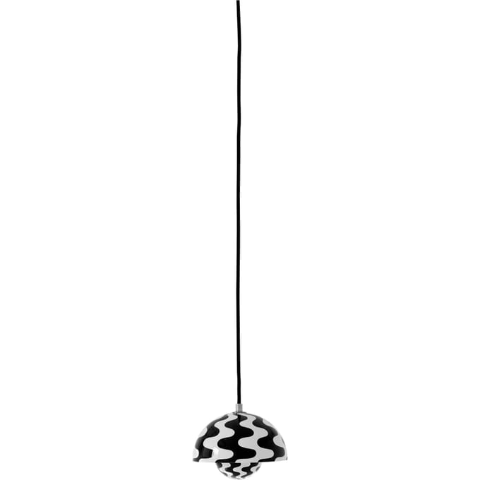 &Tradition Flowerpot VP10 Hanglamp Zwart/ Wit