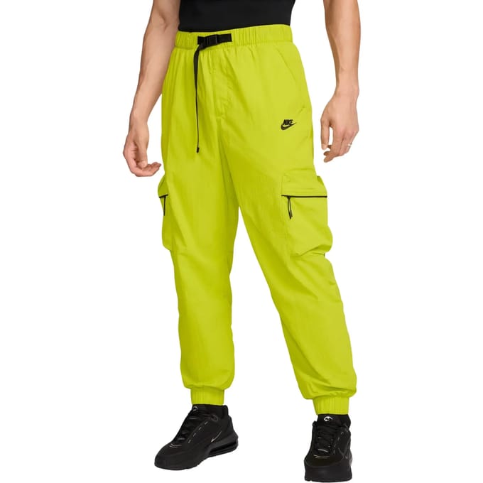 Mannenbroek Tech Woven Cargo Bright Cactus/zwart