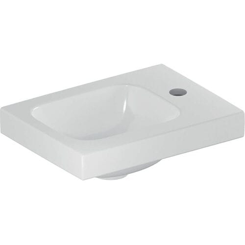 Geberit iCon Light hand wash basin 38 cm with tap hole right 501.830.00.1