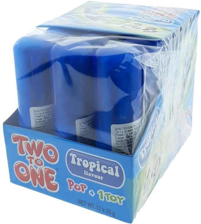Two to One - Tropical - 12 lollies - Omdoos 12x
