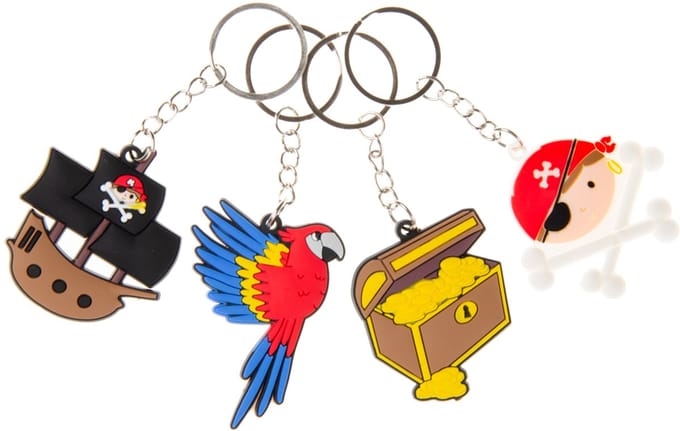 Duckiez Sleutelhanger Piraat - 1 stuk
