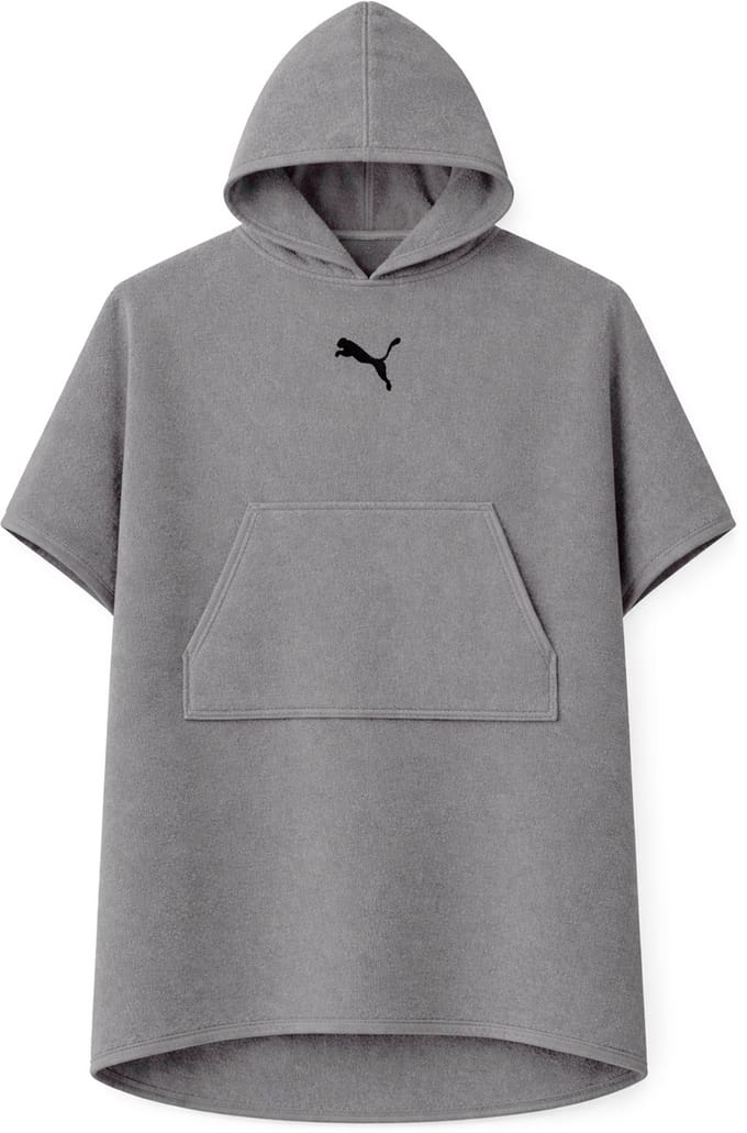 Puma unisex badponcho met capuchon voor strand en sauna 660009