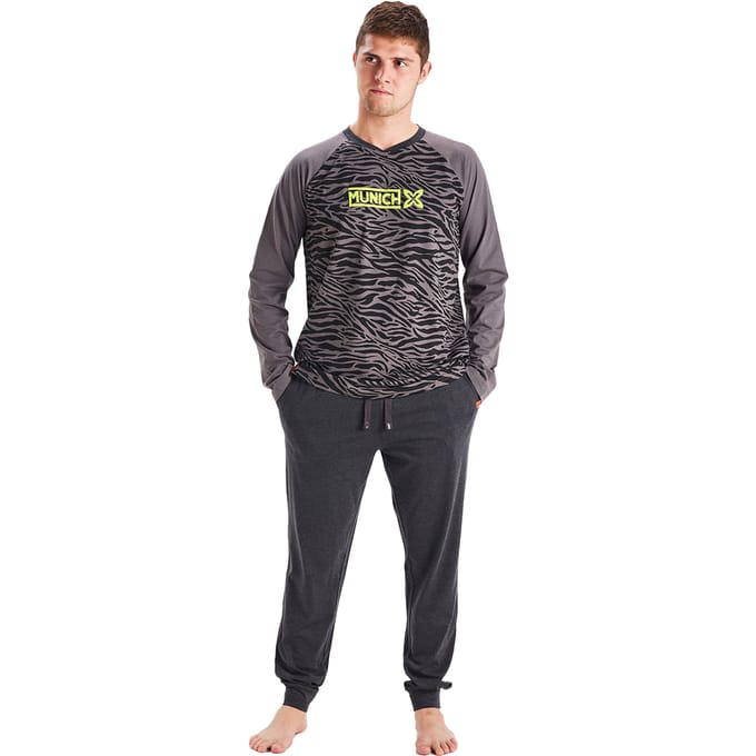Winterpyjama lange mouw ronde hals MU1 heren