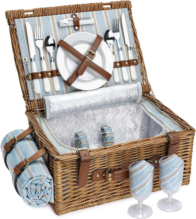 DailySupplies® Picknickmand - Picknicktas voor Picknicktafel