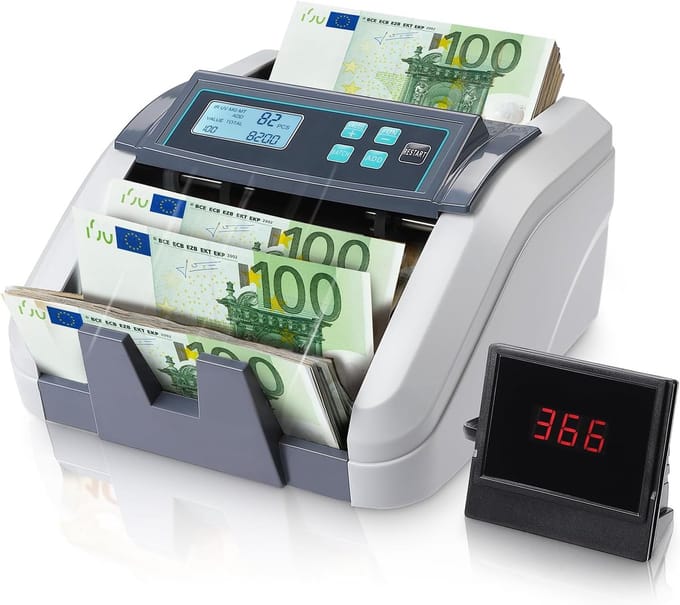 Geldtelmachine - Geldteller - Valsgeldscanner - Telmachine