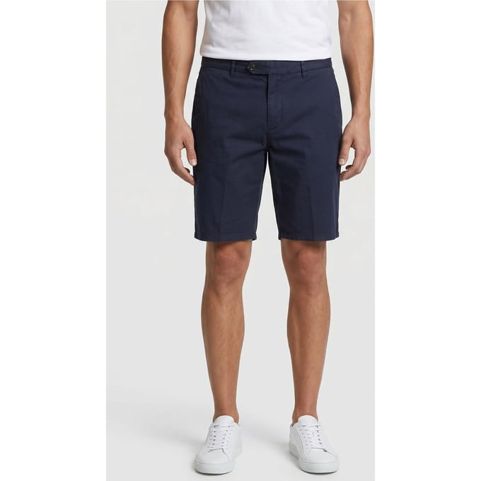 Brooks Brothers Bermuda Classic Linen Navy Größe: W38 | Kurze Sporthosen Outlet | Herren | Weiß
